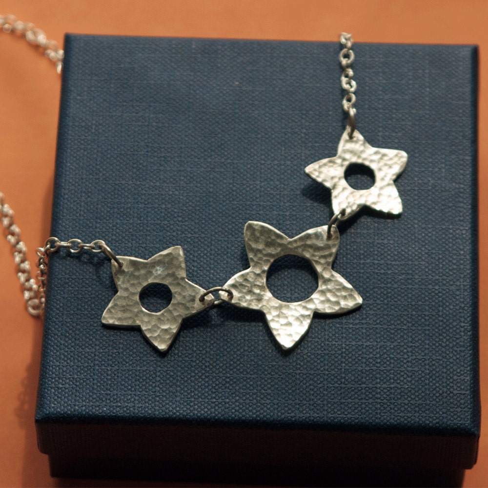 Sterling Silver Flower Necklace