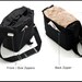 Turquoise and Brown Padded DSLR Fashion Camera Bag with Zipper Enclosure Large Eternity