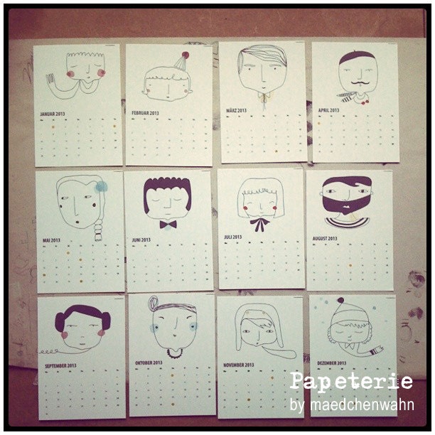 FACES Grils and Boys Wall Calendar 2013, A4