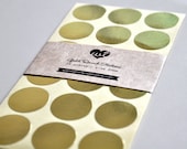 20mm Gold Round Small Sticker (54pcs)