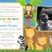 Safari Jungle Animals Baby Shower Invitation - DIY Print Your Own - Matching Party Printables available