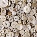 Weathered Whites - Lot of over 100 Shabby Vintage Shell Buttons