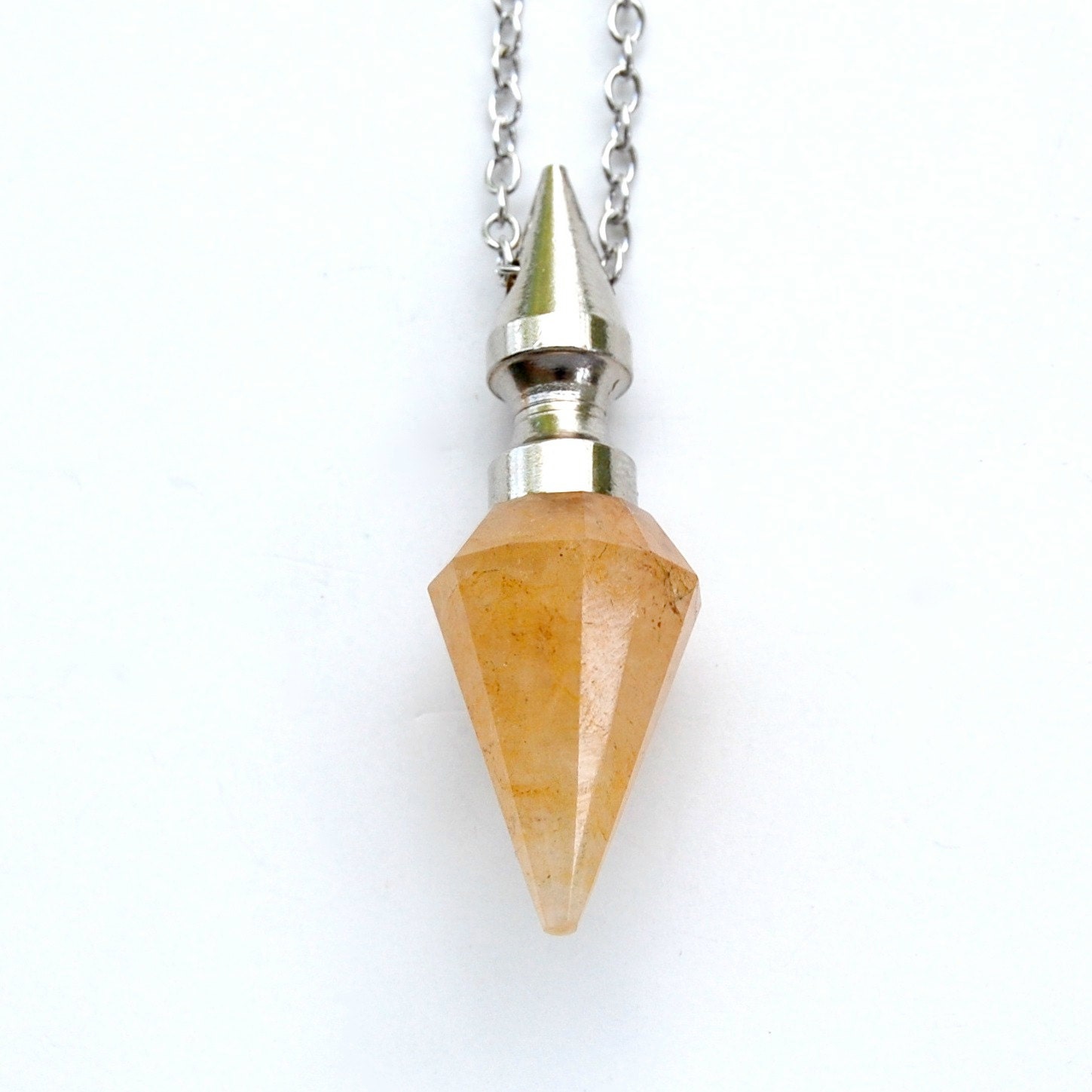 JUPITER golden quartz pendulum necklace