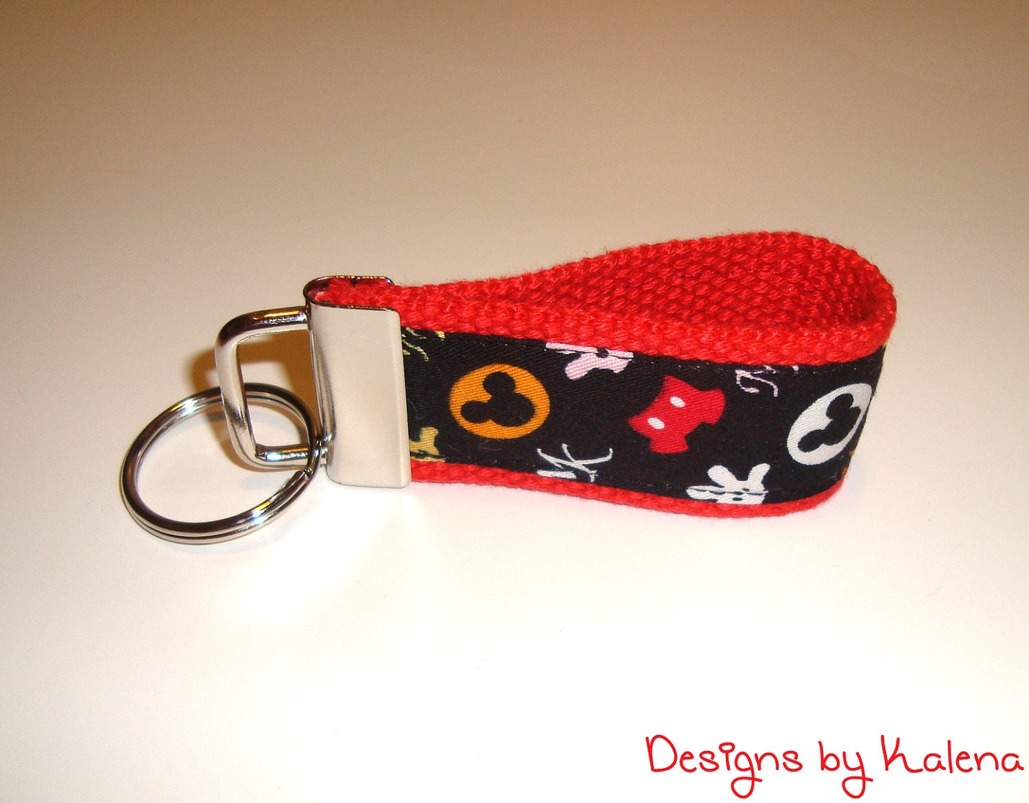 Mickey Mouse Key Fob - Mini Keychain - Designer Mickey - Body Parts Mickey