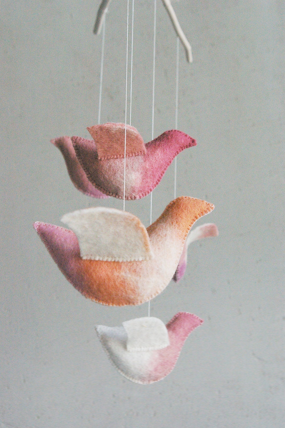 Baby crib mobile - nursery mobile - Birds mobile - UNDER the LOVE TREE - baby gift - pure eco - made to order - Patricija