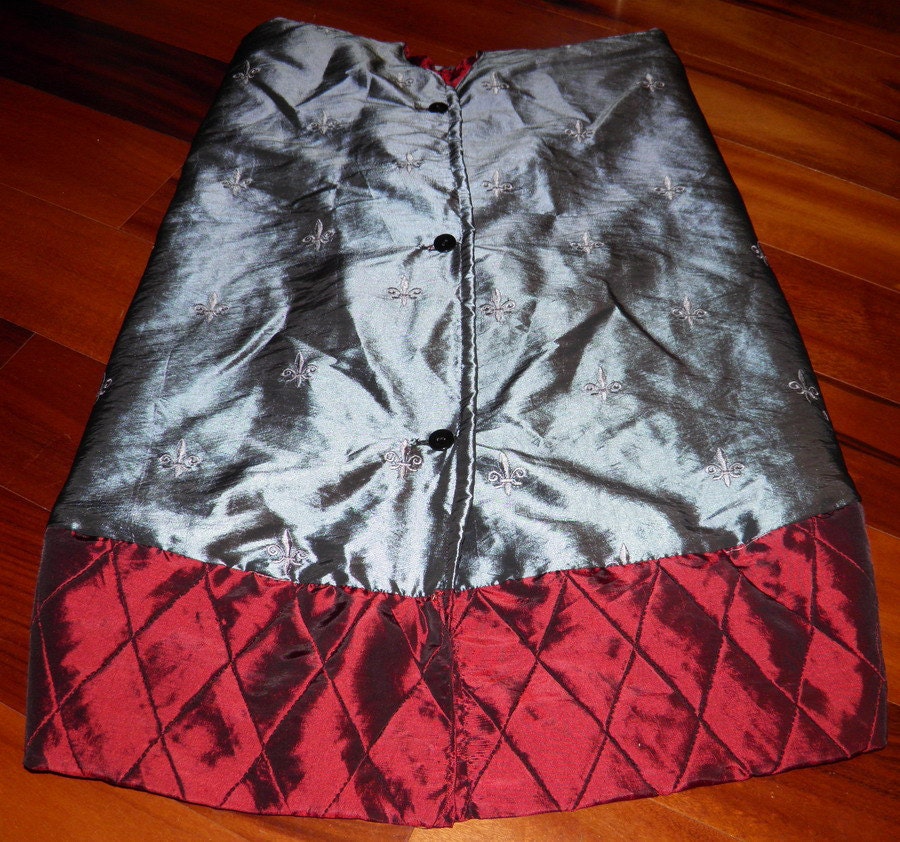 christmas tree skirt fleur de lis pewter silver by christmas tree skirt fleur de lis pewter silver by