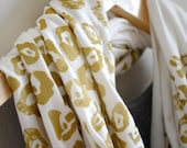 LIMITED EDITION - Infinity Scarf - Gold Leopard on Cream