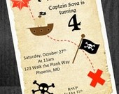 Pirate Treasure Map Birthday Invitation Il_170x135