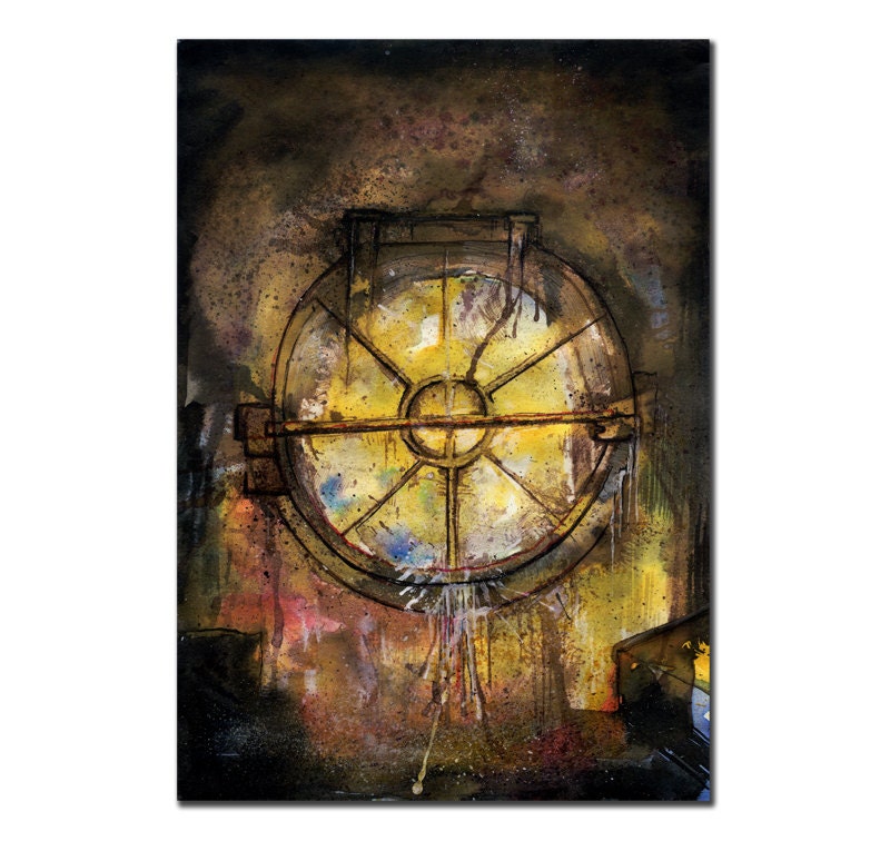 Drain Gate Postcard Art Print 6x4"