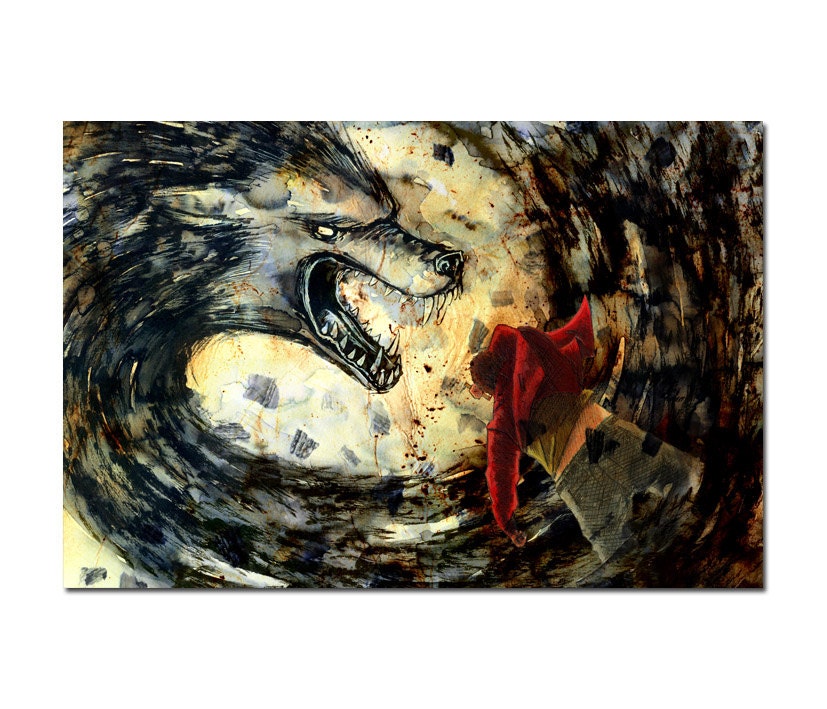 The Problem Surrounded Me Postcard Art Print 6x4"