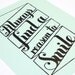 Always Find a Reason to Smile letterpress print