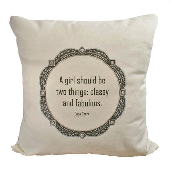 Coco Quote - Hemp and Organic Cotton Cushion Cover