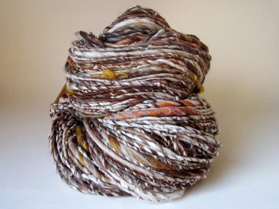 Timber Two - Handspun Bulky Art Yarn, 234 Yards