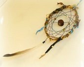 Blue night sky dream catcher - baby boy nursury mobile