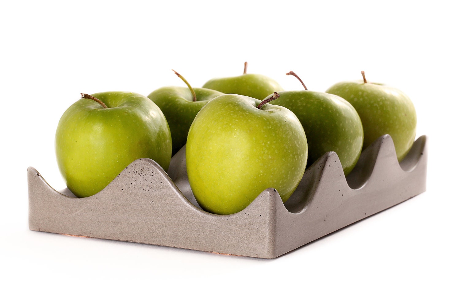 Concrete Hexi-Bowl. Fruit Bowl. Egg Crate Display.