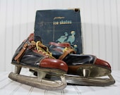 Vintage Ice Skates / Vintage Hockey Skates / J.C. Higgins Ice Skates Mens 10