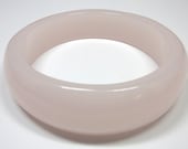 Vintage Lucite Pale Pink Bangle, One of a Kind, Wobbly  Lucite Bracelet, 1960's