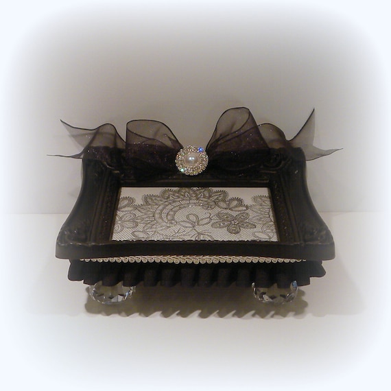 Black Vanity Tray Paris Chic Perfume Tray By Uniqueboxboutique