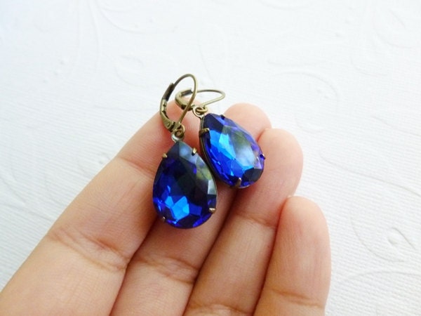 Sapphire Blue Earrings