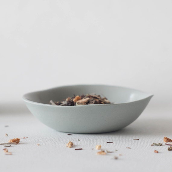 1 colored porcelain miniature dish,  shades of sea blue, modern organic handmade ceramic dish (LIMITED COLOR EDITION)