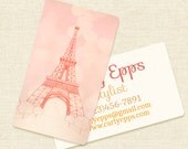 40 Custom Calling Cards - Eiffel Tower