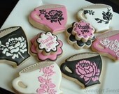 Teacup Thank you cookies