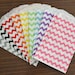 chevron favor bags ... 50 paper treat bags ... choose your color