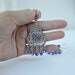 dark blue crystal earrings