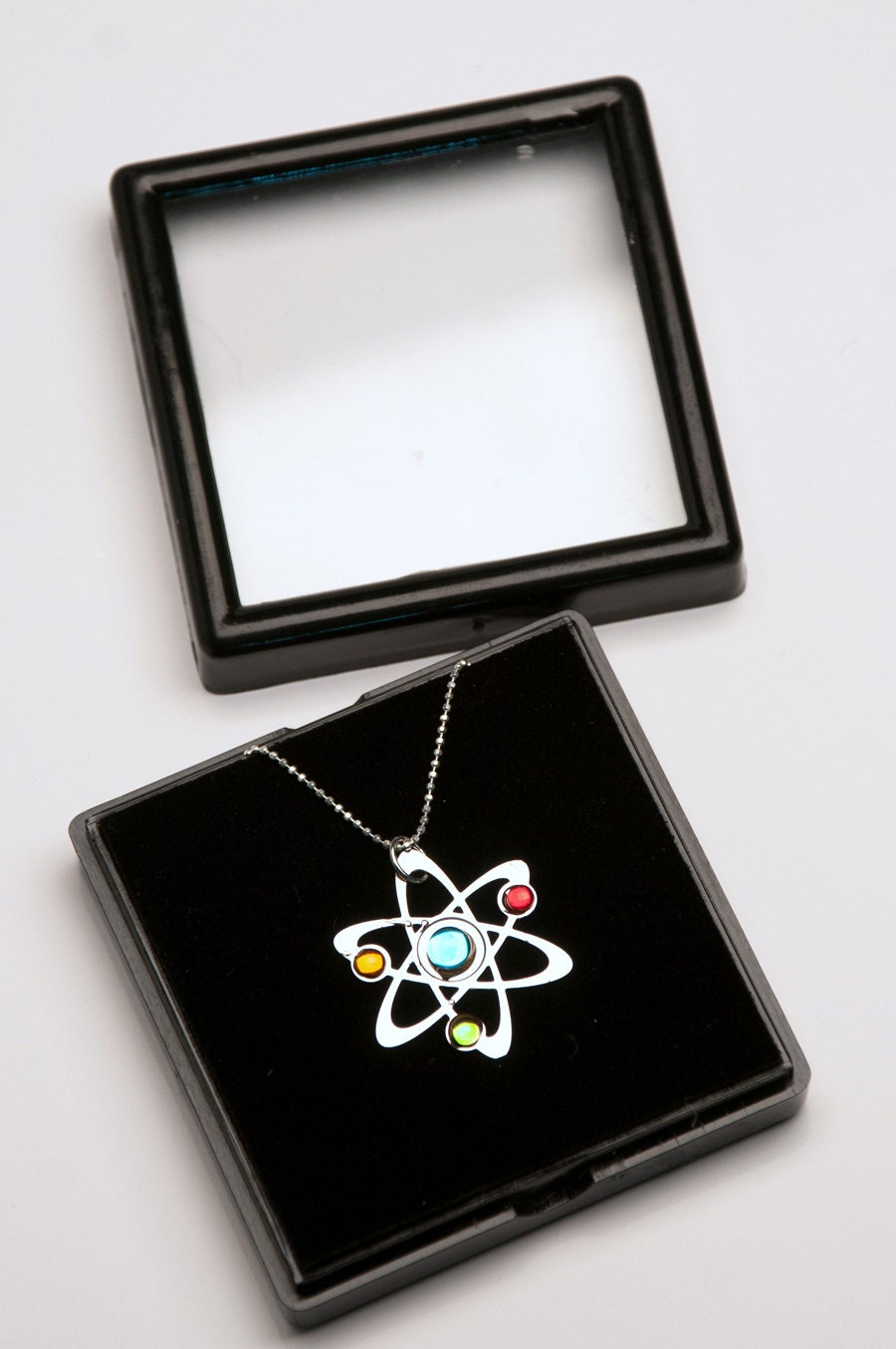 3 Stone Science Symbol necklace