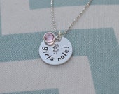 Girls Rule - Hand Stamped Pendant