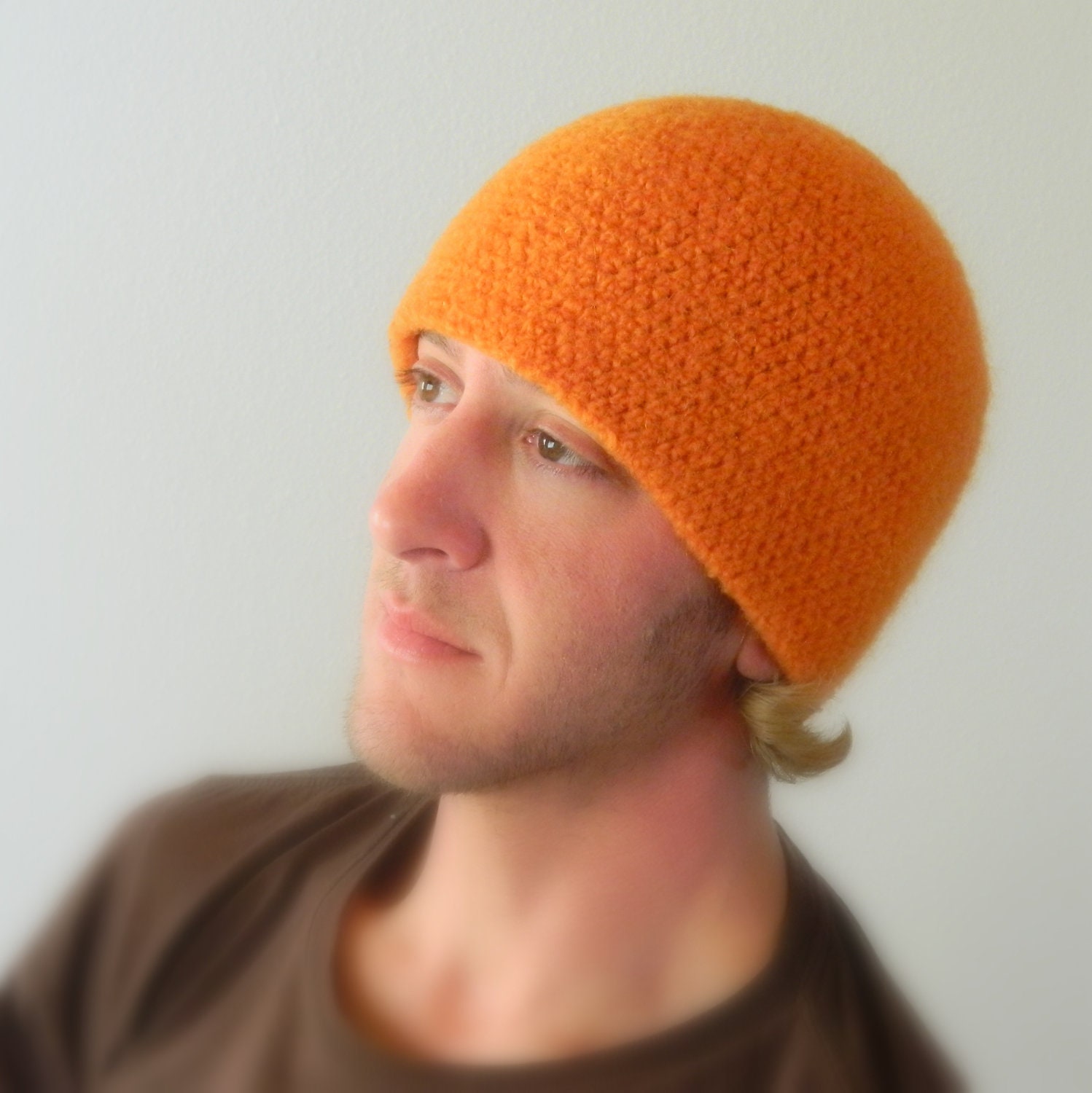 Orange Wool Beanie
