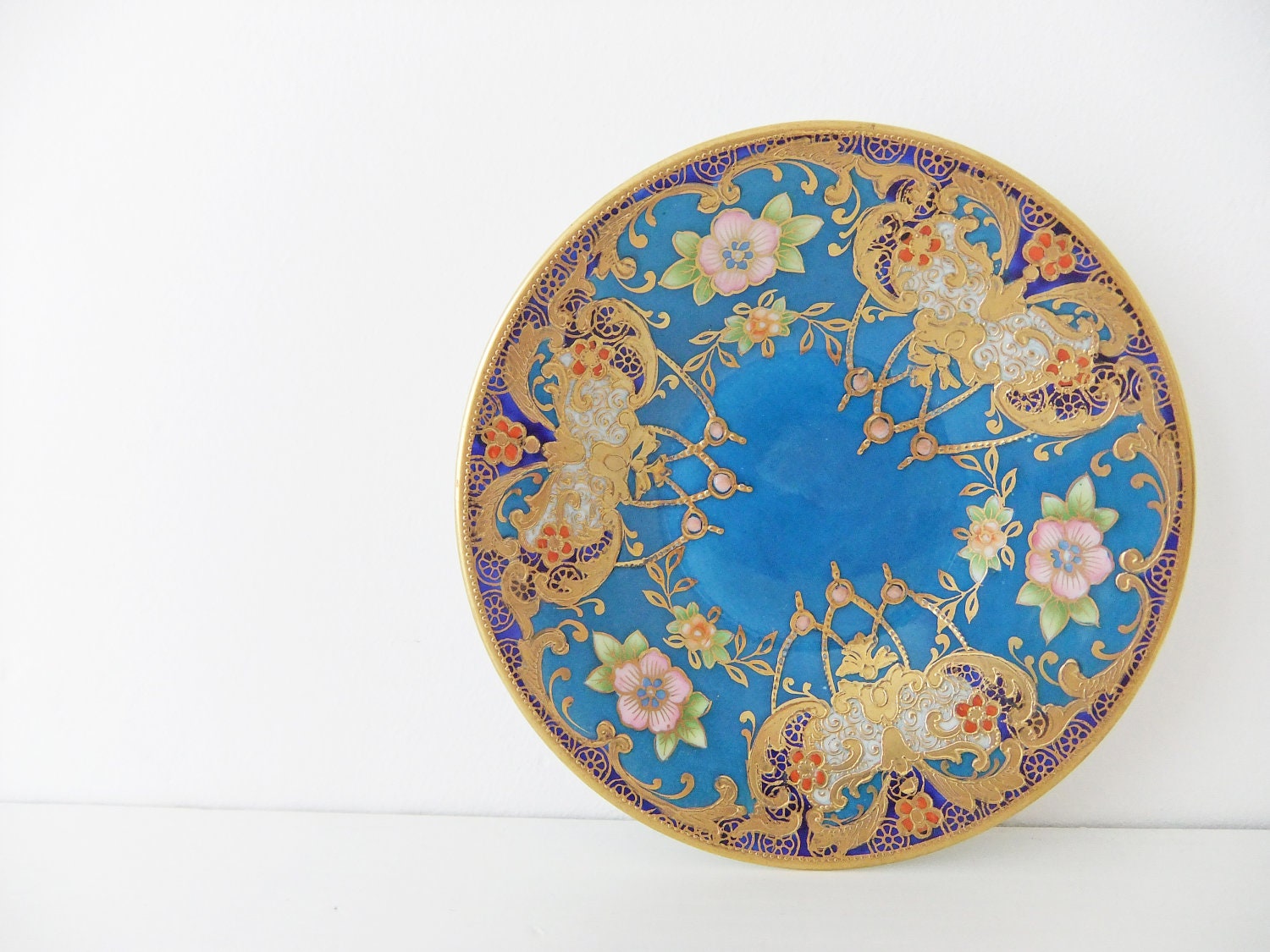 Meito China trinket dish - China pin dish - Nagoya Seitosho hand painted china