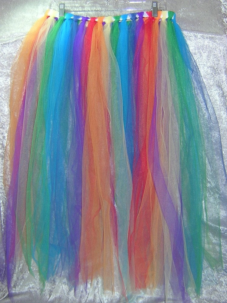 Long Tu-Tu Tulle Skirt - Custom Made To Fit With Your Choice of Colors - Handmade by Rewondered