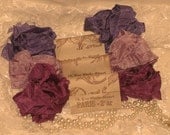 Hand Crinkled Seam Binding Packaged Vintage Violette ECS