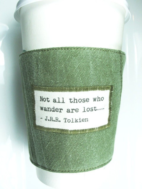 Coffee Zarf - Not all those who wander are lost - J.R.R. Tolkien Quote