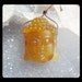 Carved Red Agate Buddha Pendant Bead,25x31x12mm,13.33g
