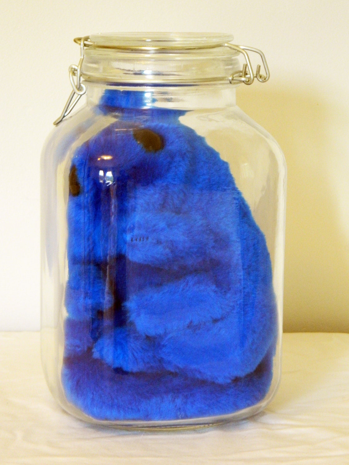 The Blue Meanie, a OOAK Plush Beast