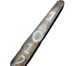 1812, distressed sign, 3 ft. long, paddle shaped