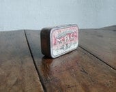 Vintage tin, french, metal, pharmacy, chemist, apothecary,  pastilles,   French vintage housewares