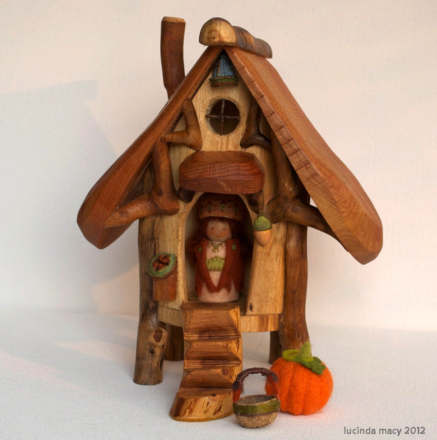 Twig Gnome or Fairy house for Autumn