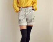 80s floral shorts.