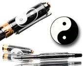 Custom writing gift Yin Yang rollerball pen great gift for a man or woman