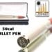 Cocobolo Wood Bullet Pen - 50 caliber machine gun