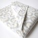 Baby Blanket - White, Grey and Cream - Dear Stella Palladium Collection - White Minky Dot - 30 x 36