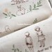 Half Yard - Japanese Linen Cotton Blended Fabric - Mary and the Little Lamb
