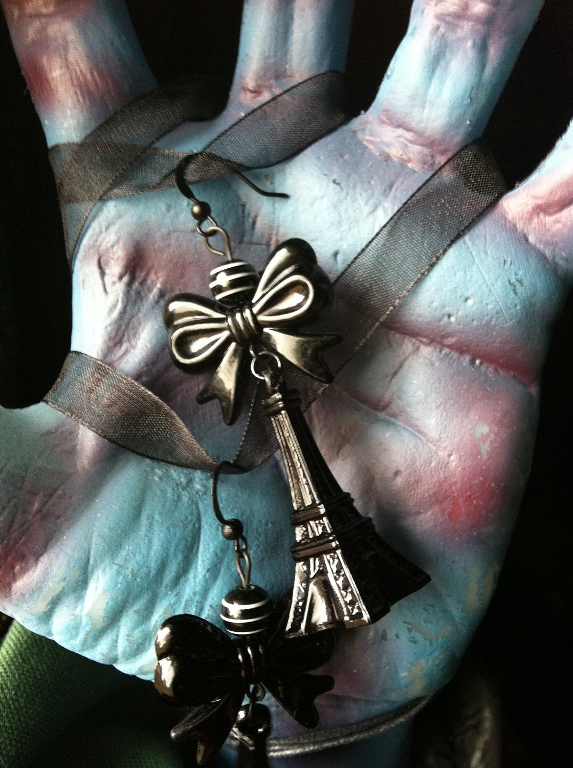 Black Night in Paris Earrings