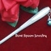 Vintage Spoon Hair Stick, Shawl Pin, Stick Pin, Swarovski Crystal Bead Hair Stick