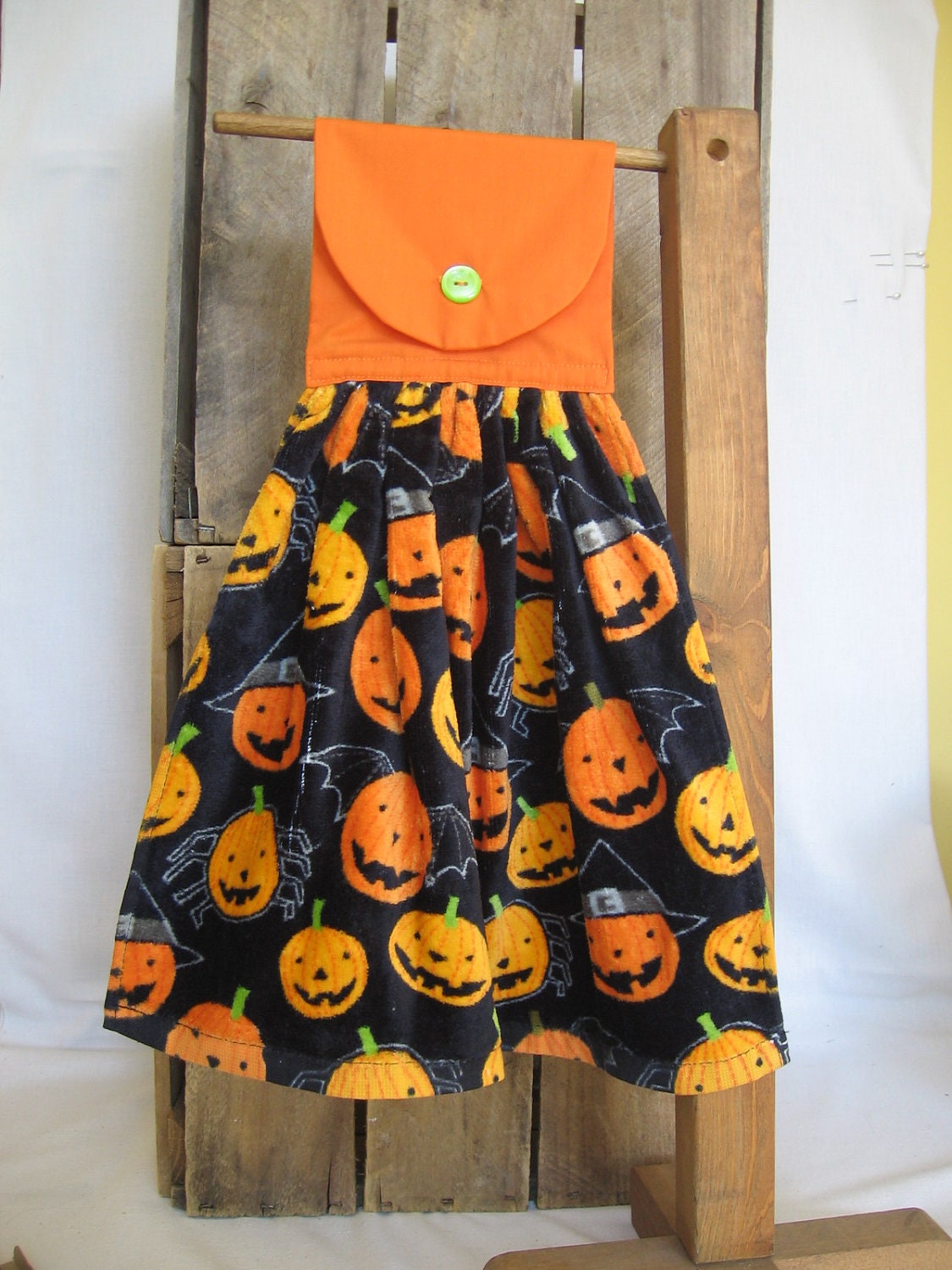 Halloween Pumpkin Kitchen Towel Hanging Kitchen Towel with Halloween Pumpkins