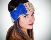 Adorable Hand Crocheted Bow Headband