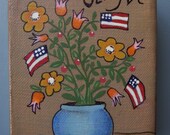 Sweet Liberty, American, Flag, Fourth of July, Patriotic, Painting